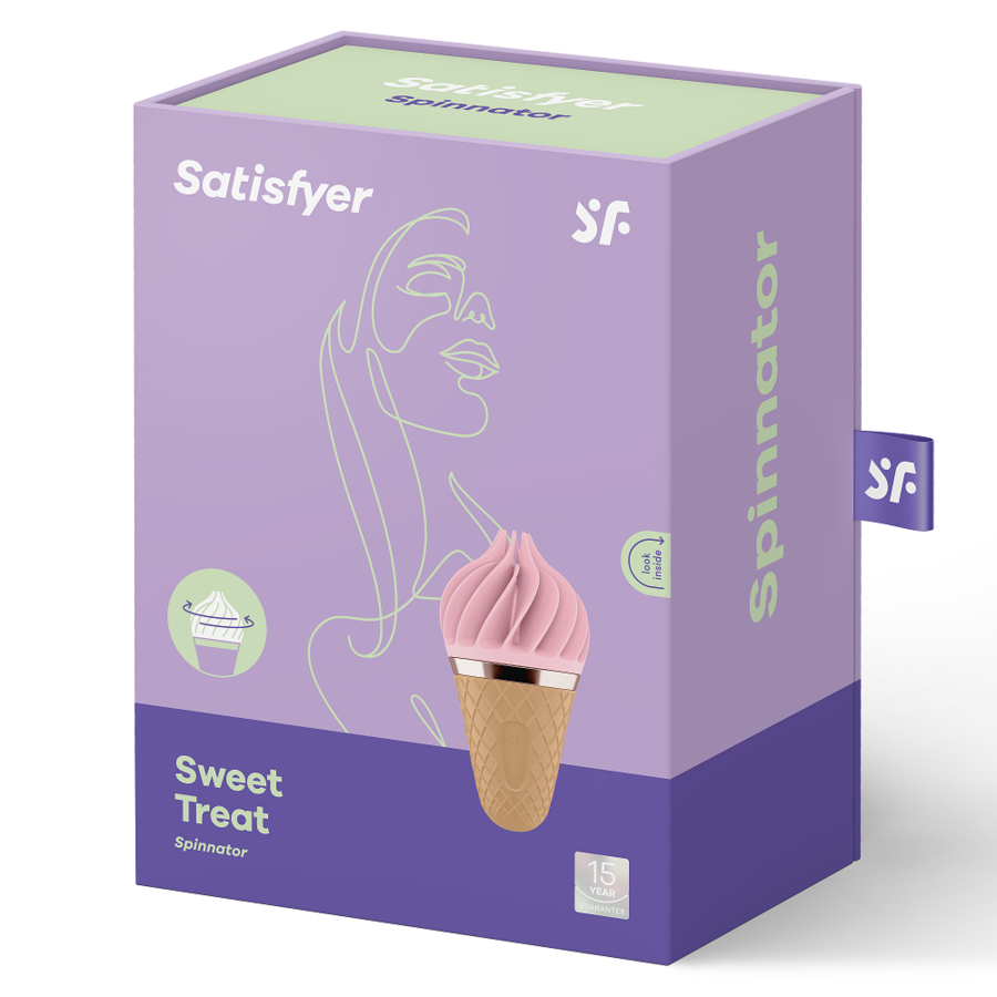 SATISFYER - SWEET TREAT SPINNATOR BROWN AND PINK