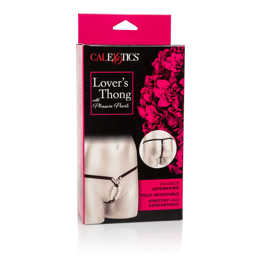 CALEXOTICS - LOVERS THONG WITH PEARLS PLEASURE