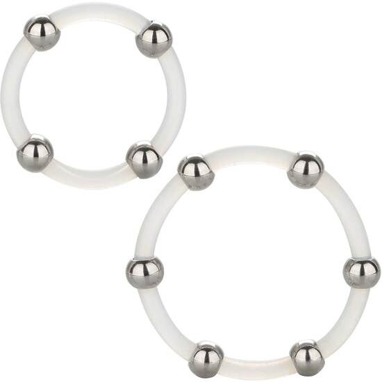 CALEXOTICS - SILICONE RING SET WITH STEEL BEADS