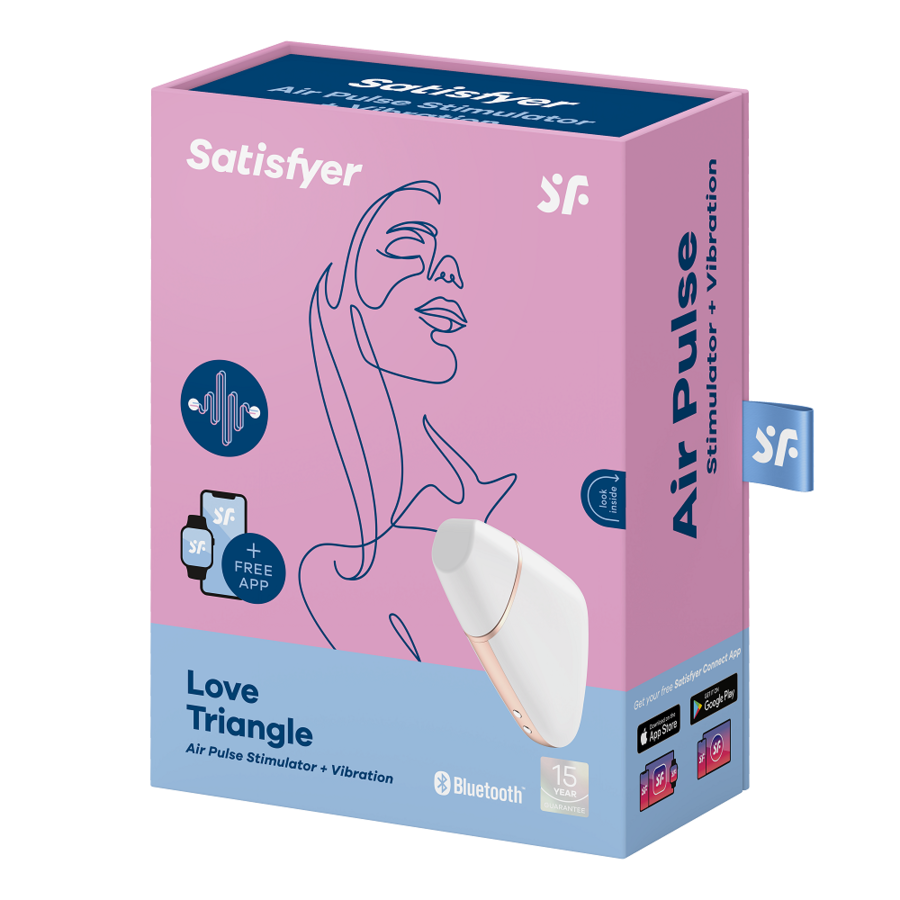 SATISFYER - STIMULATEUR ET VIBRATEUR NOIR LOVE TRIANGLE