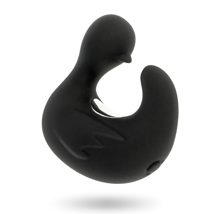 BLACK&amp;SILVER - DUCKYMANIA RECHARGEABLE STIMULATING SILICONE DUCK THIMBLE