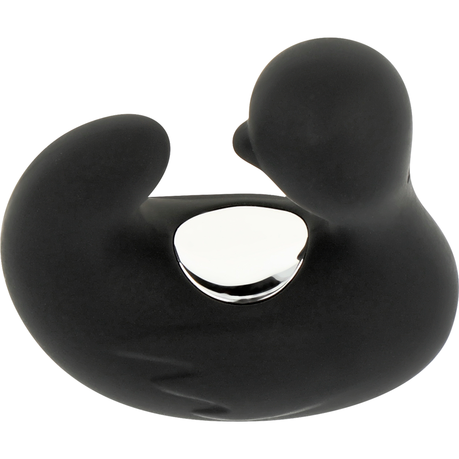 BLACK&amp;SILVER - DUCKYMANIA RECHARGEABLE STIMULATING SILICONE DUCK THIMBLE