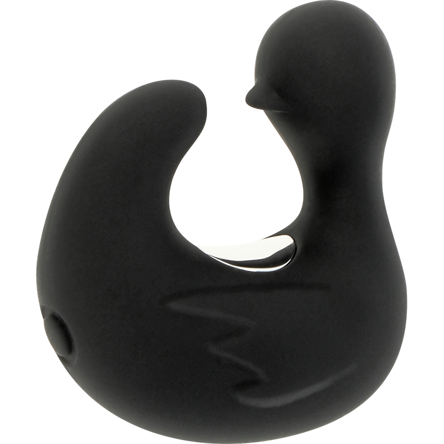 BLACK&amp;SILVER - DUCKYMANIA RECHARGEABLE STIMULATING SILICONE DUCK THIMBLE