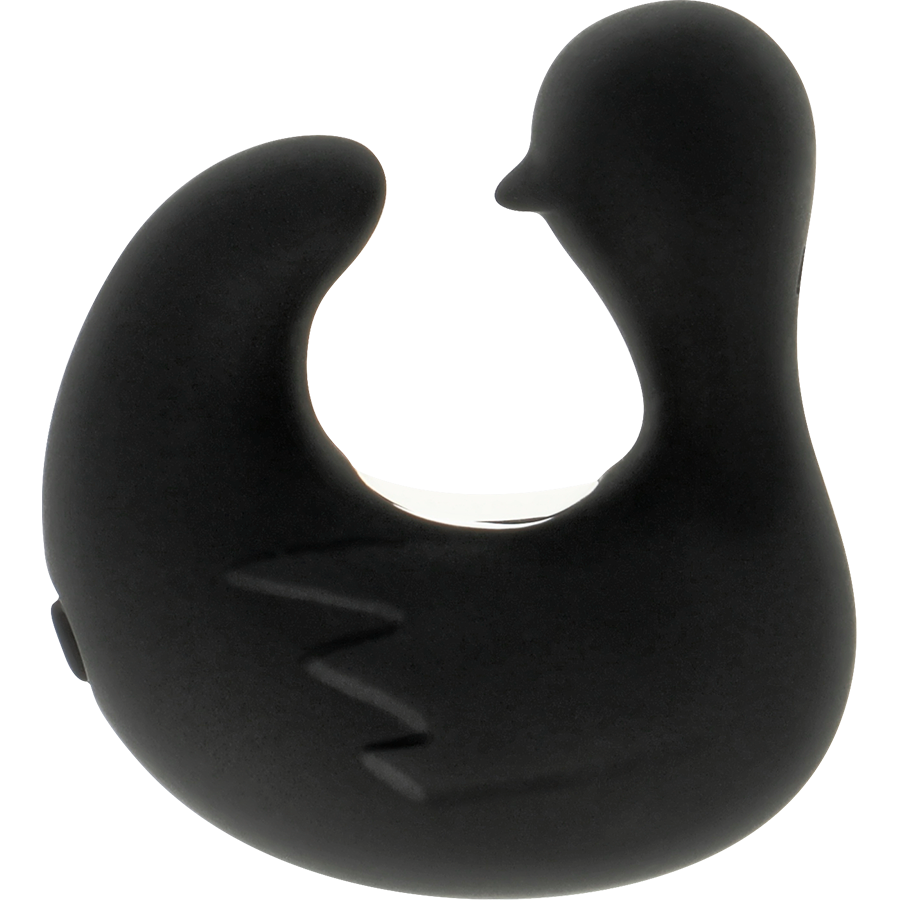 BLACK&amp;SILVER - DUCKYMANIA RECHARGEABLE STIMULATING SILICONE DUCK THIMBLE