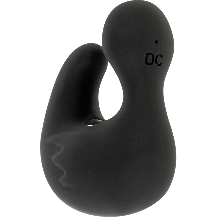 BLACK&amp;SILVER - DUCKYMANIA RECHARGEABLE STIMULATING SILICONE DUCK THIMBLE