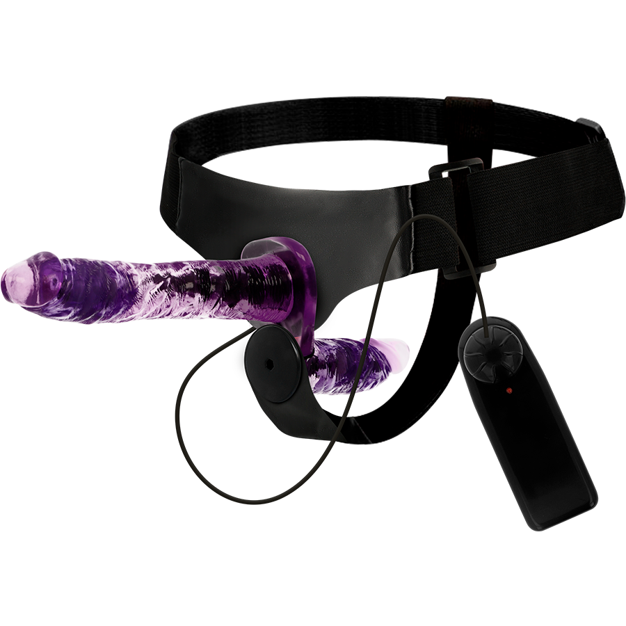 HARNAIS ATTRACTION - VIBRATEUR DOUBLE PÉNÉTRATION RODNEY 18 CM -O- 3,5 CM