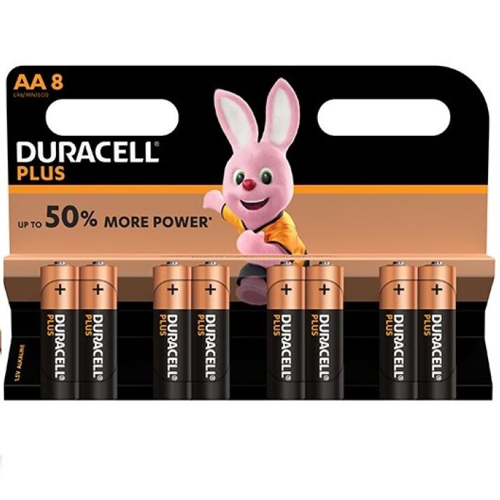 DURACELL - BATTERIA PLUS POWER AA LR6 8UNIT