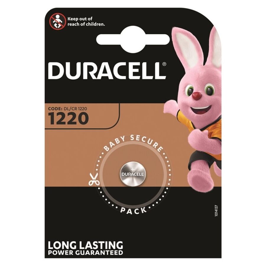 DURACELL - LITHIUM BUTTON BATTERY CR1220 3V 1UNIT