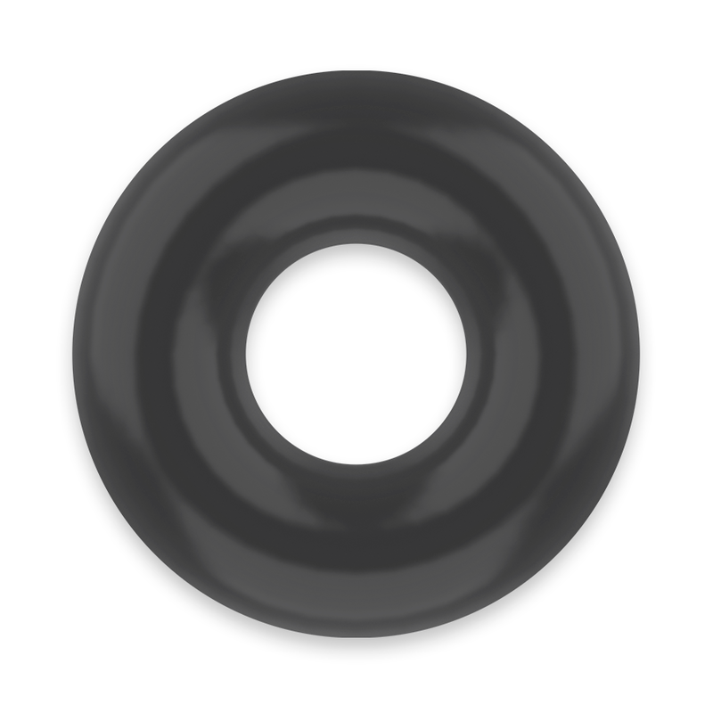 POWERING - SUPER FLEXIBLE AND RESISTANT COCK RING 4.5 CM BLACK