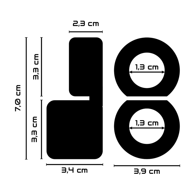 POWERING - ANELLO PER DOPPIO PENE SUPER FLESSIBILE E RESISTENTE PR09 NERO