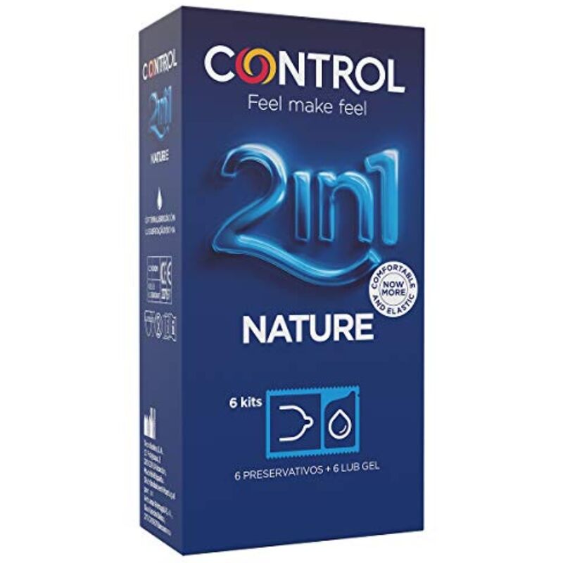 CONTROL - DUO NATURA 2-1 CONSERVANTE + GEL 6 UNITÀ