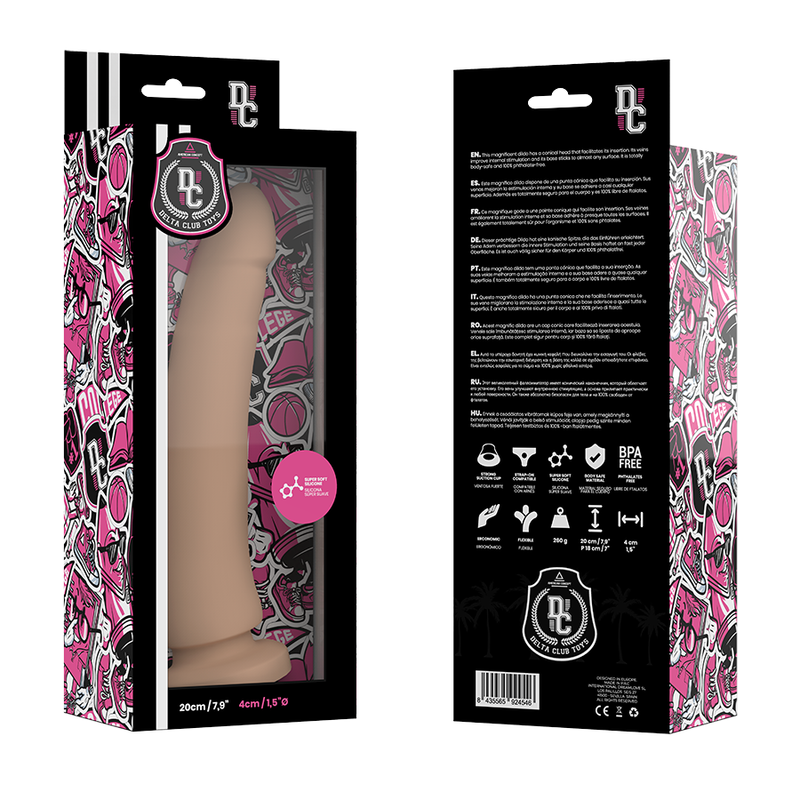 DELTA CLUB - JOUETS GODE NATUREL EN SILICONE MÉDICAL 20 CM -OU- 4 CM