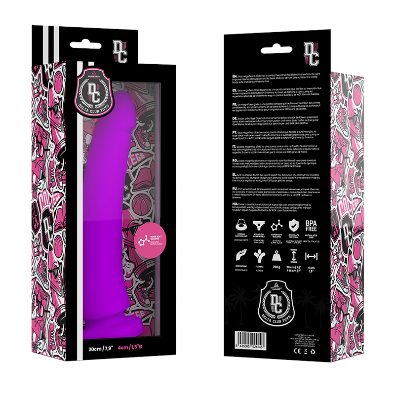 DELTA CLUB - TOYS GODE MÉDICAL LILAS EN SILICONE 20 CM -OU- 4 CM