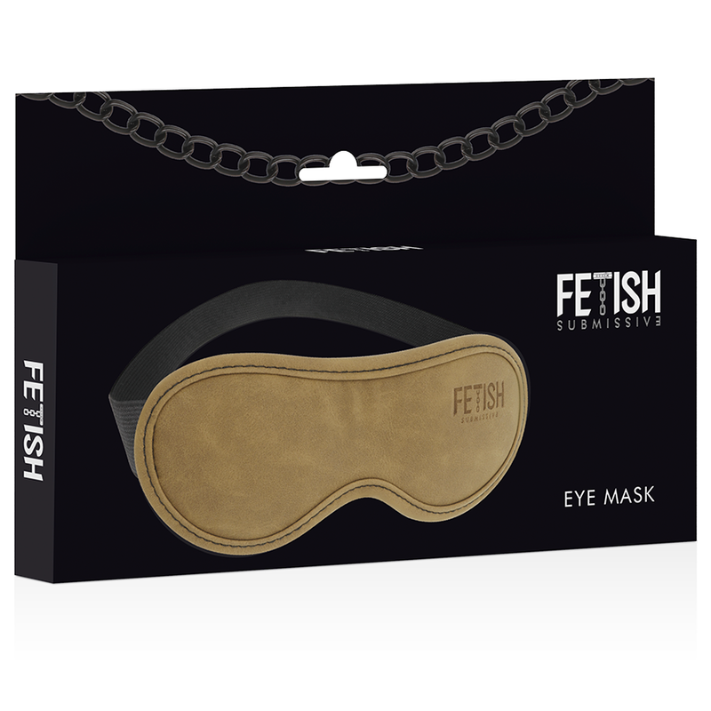 FETISH SUBMISSIVE ORIGEN - MASQUE EN CUIR VÉGAN AVEC DOUBLURE EN NÉOPRÈNE