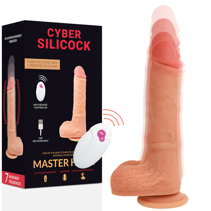 CYBER SILICOCK - REALISTIC REMOTE CONTROL MASTER HUCK 20.9 CM -O- 4 CM