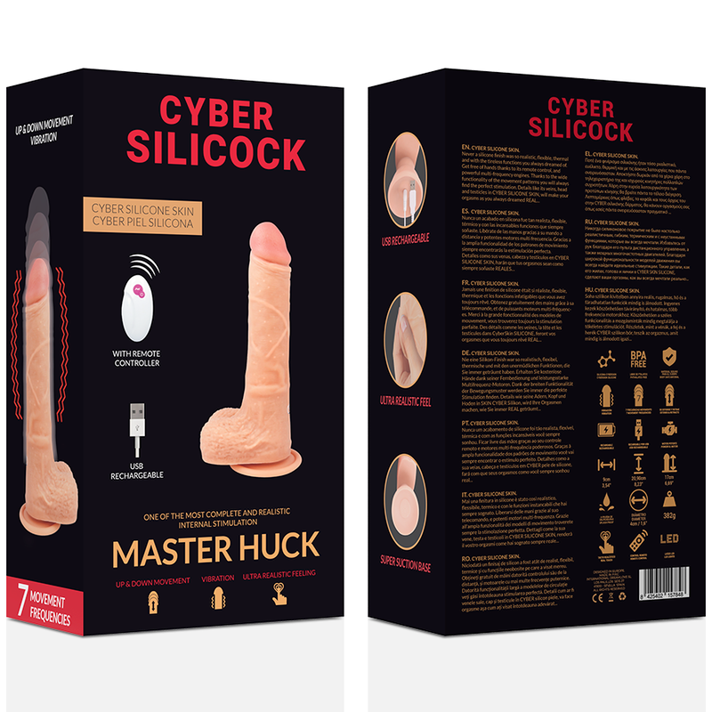 CYBER SILICOCK - REALISTIC REMOTE CONTROL MASTER HUCK 20.9 CM -O- 4 CM