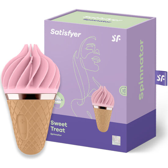 SATISFYER - SWEET TREAT SPINNATOR BROWN AND PINK