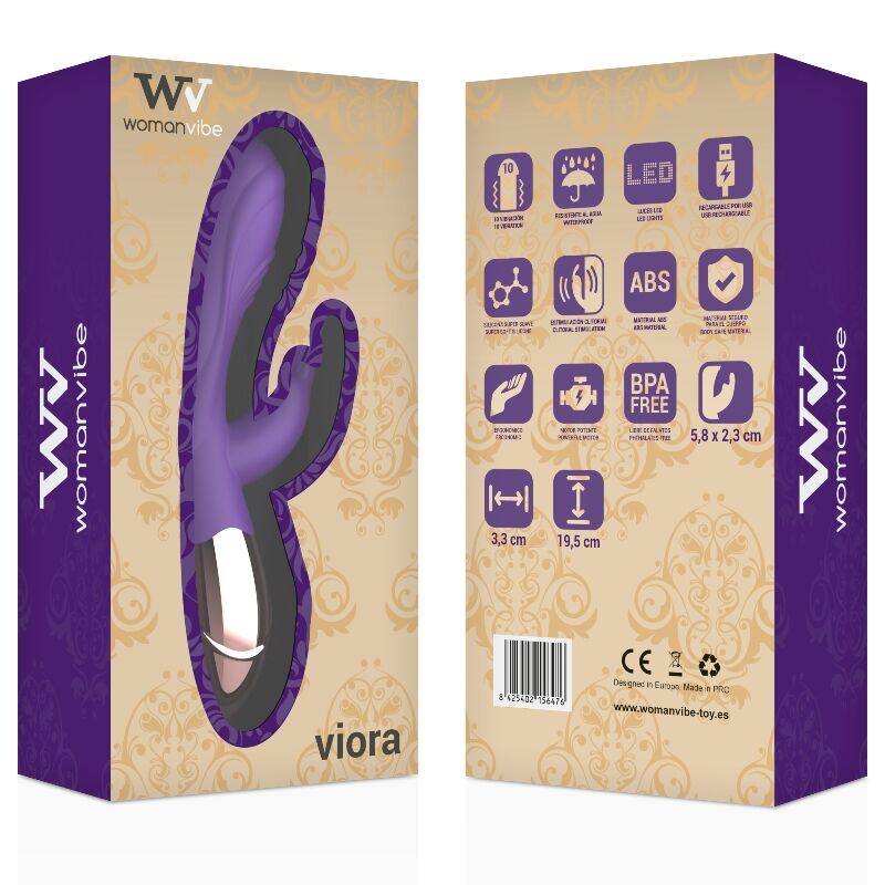 WOMANVIBE - VIBRATEUR VIORA RECHARGEABLE EN SILICONE