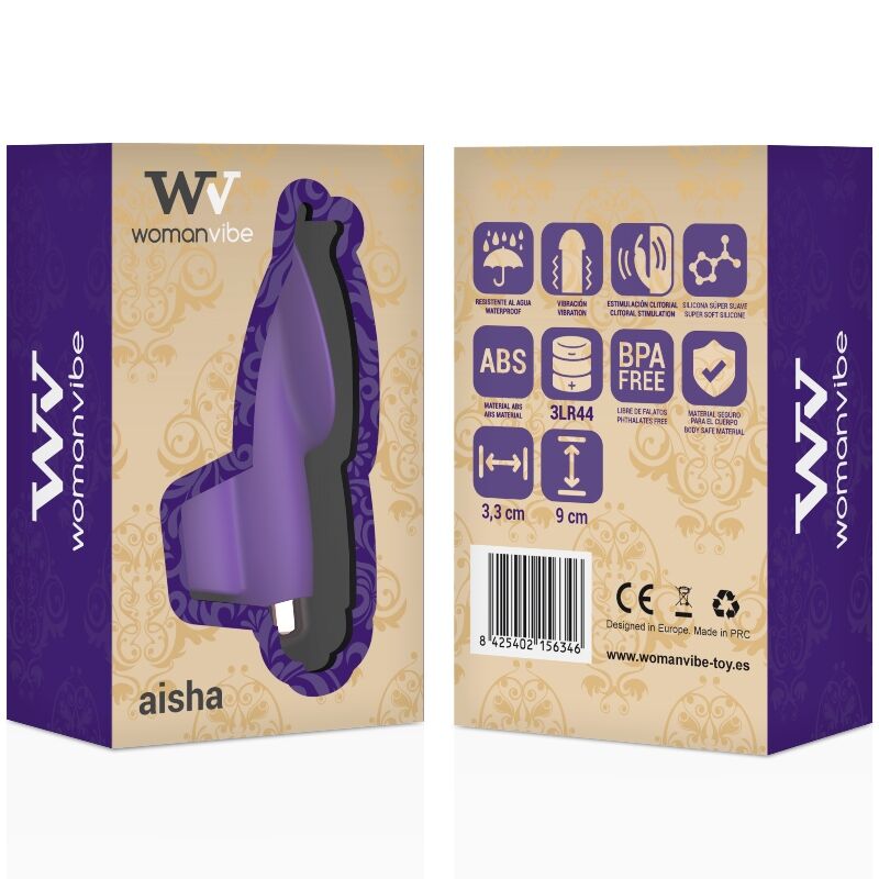 WOMANVIBE - STIMULATEUR DE DOIGTS AISHA EN SILICONE