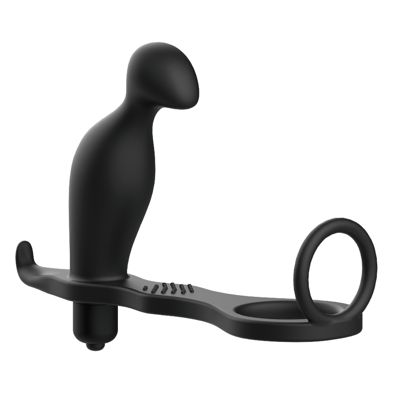 ADDICTED TOYS - 12CM BLACK SILICONE RING BUTT PLUG