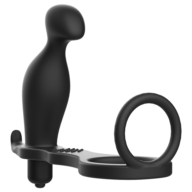 ADDICTED TOYS - 12CM BLACK SILICONE RING BUTT PLUG