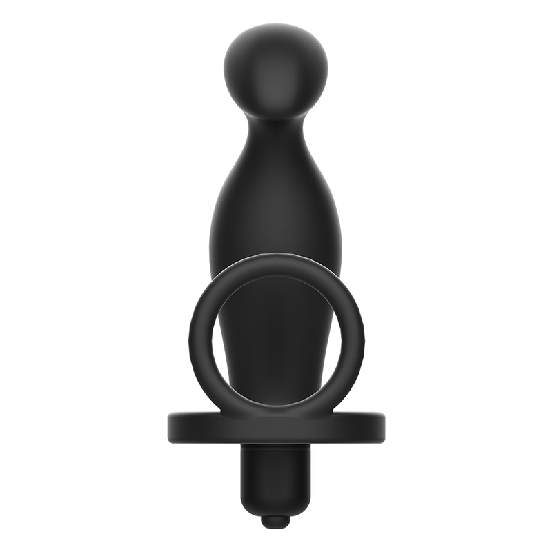 ADDICTED TOYS - 12CM BLACK SILICONE RING BUTT PLUG