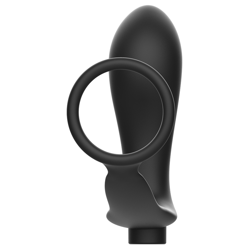 ADDICTED TOYS - REMOTE CONTROL COCK RING BLACK RECHARGEABLE BUTT PLUG